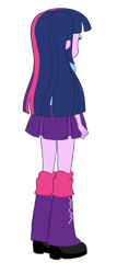 Size: 706x1655 | Tagged: safe, artist:qbert2kcat, imported from derpibooru, twilight sparkle, equestria girls, arms, blouse, boots, clothes, fingers, hand, legs, long hair, puffy sleeves, shoes, simple background, skirt, socks, solo, standing, teenager, transparent background