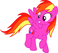 Size: 2719x2481 | Tagged: safe, artist:lizzmcclin, imported from derpibooru, feathermay, pegasus, pony, female, not rainbow dash, recolor, simple background, smiling, solo, transparent background, vector