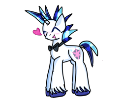 Size: 2860x2359 | Tagged: safe, artist:milochanz!, imported from derpibooru, pony, unicorn, blushing, bow, heart, horn, male, meme, messy mane, messy tail, simple background, stallion, tail, the bride and the ugly ass groom, transparent background, unshorn fetlocks