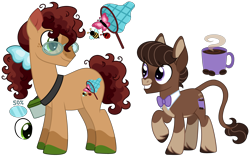 Size: 4776x2982 | Tagged: safe, artist:strawberry-spritz, imported from derpibooru, oc, oc only, earth pony, hybrid, mule, pony, glasses, male, offspring, parent:doctor whooves, parent:octavia melody, parent:roseluck, parents:doctavia, parents:doctorrose, simple background, stallion, transparent background