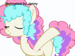 Size: 1440x1080 | Tagged: safe, artist:jenny, imported from derpibooru, oc, oc only, earth pony, pony, animated, earth pony oc, simple background, solo, webm, white background