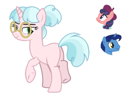 Size: 1024x762 | Tagged: safe, artist:sapphiretwinkle, imported from derpibooru, night light, raspberry beret, oc, pony, unicorn, butt, crack ship offspring, featureless crotch, female, glasses, horn, mare, not cozy glow, offspring, parent:night light, parent:raspberry beret, simple background, transparent background