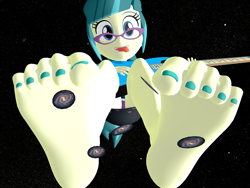 Size: 5000x3750 | Tagged: safe, artist:dragonalex555, imported from derpibooru, juniper montage, equestria girls, 3d, barefoot, electric guitar, feet, female, fetish, foot fetish, giantess, guitar, guitar solo, macro, mmd, musical instrument, nail polish, scrunching toes, soles, solo, toenail polish, toes, tongue out