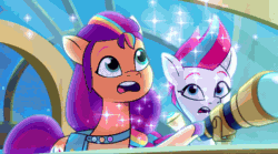 Size: 1860x1034 | Tagged: safe, imported from derpibooru, screencap, sunny starscout, zipp storm, earth pony, pegasus, spoiler:g5, spoiler:my little pony: tell your tale, spoiler:tyts02e11, animated, crying, female, g5, gif, mane stripe sunny, my little pony: tell your tale, sky, smiling, stars, sunny starscout's mother, tears of joy, teary eyes, written in the starscouts