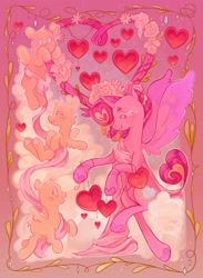 Size: 1498x2048 | Tagged: safe, artist:jamberrypop, imported from derpibooru, princess cadance, alicorn, curved horn, female, heart, horn, mare