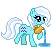 Size: 106x96 | Tagged: safe, artist:botchan-mlp, imported from derpibooru, earth pony, pony, animated, aquarius, aquarius (g4), desktop ponies, female, jug, mare, pixel art, ponyscopes, pouring, simple background, solo, sprite, transparent background, water