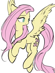 Size: 1080x1440 | Tagged: safe, artist:haooxiangpichinini, imported from derpibooru, fluttershy, simple background, white background