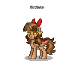 Size: 400x400 | Tagged: safe, imported from derpibooru, oc, oc:redbow, alicorn, pony, pony town, solo
