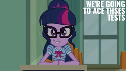 Size: 2000x1125 | Tagged: safe, edit, edited screencap, editor:quoterific, imported from derpibooru, screencap, sci-twi, twilight sparkle, equestria girls, equestria girls series, the finals countdown, my little pony equestria girls: better together, solo