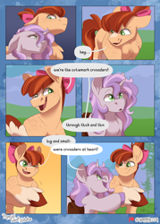Size: 1800x2520 | Tagged: safe, artist:parrpitched, imported from derpibooru, apple bloom, scootaloo, sweetie belle, earth pony, pegasus, pony, unicorn, comic:the special talent initiative, comic, cutie mark crusaders, horn, shading