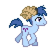 Size: 106x96 | Tagged: safe, artist:botchan-mlp, imported from derpibooru, earth pony, pony, animated, aries, aries (g4), desktop ponies, fake horns, male, pixel art, ponyscopes, simple background, solo, sprite, stallion, transparent background, trotting