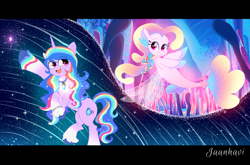 Size: 4178x2754 | Tagged: safe, artist:jaanhavi, imported from derpibooru, izzy moonbow, pony, seapony (g4), unicorn, spoiler:g5, spoiler:my little pony: tell your tale, spoiler:tyts02e00, bioluminescent, bubble, clothes, coral, cute, destiny (g5), digital art, dorsal fin, duo, duo female, female, fin, fin wings, fins, fish tail, floppy ears, flowing mane, flowing tail, g5, glowing, high res, horn, izzy rainbow, letterboxing, looking at you, mare, my little pony: tell your tale, nova charm, ocean, open mouth, open smile, seaweed, see-through, smiling, smiling at you, sparkles, spread wings, swimming, tail, the blockywockys, underwater, water, wings