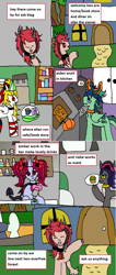 Size: 1143x2699 | Tagged: safe, artist:ask-luciavampire, imported from derpibooru, oc, demon, dracony, dragon, hybrid, pony, succubus, undead, vampire, werewolf, ask, cafe, diner, tumblr