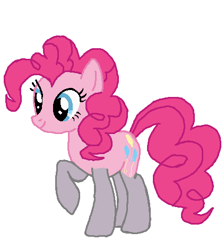 Size: 422x472 | Tagged: safe, artist:qjosh, imported from derpibooru, maud pie, pinkie pie, earth pony, pony, character to character, female, simple background, solo, transformation, transformation sequence, white background