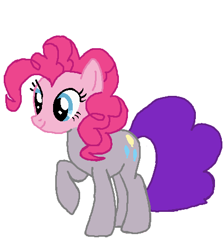 Size: 422x472 | Tagged: safe, artist:qjosh, imported from derpibooru, maud pie, pinkie pie, earth pony, pony, character to character, female, simple background, transformation, transformation sequence, white background