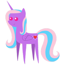 Size: 900x900 | Tagged: safe, artist:moondeer1616, imported from derpibooru, oc, oc only, oc:heart sparkle, alicorn, pony, female, mare, pointy ponies, simple background, solo, transparent background