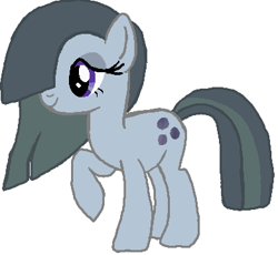 Size: 391x360 | Tagged: safe, artist:qjosh, imported from derpibooru, marble pie, earth pony, pony, character to character, female, simple background, smiling, solo, transformation, transformation sequence, white background