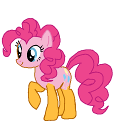 Size: 422x463 | Tagged: safe, artist:qjosh, imported from derpibooru, cheese sandwich, pinkie pie, earth pony, pony, character to character, female, female to male, male, rule 63, simple background, transformation, transformation sequence, transgender transformation, white background