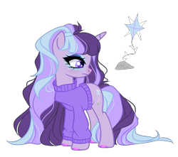 Size: 1528x1348 | Tagged: safe, artist:just-silvushka, imported from derpibooru, unicorn, 2022, horn, magical lesbian spawn, offspring, parent:maud pie, parent:starlight glimmer, parents:starmaud, simple background, solo, transparent background