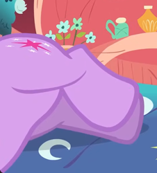 Size: 468x518 | Tagged: safe, imported from derpibooru, screencap, twilight sparkle, pony, unicorn, lesson zero, season 2, belly, cropped, golden oaks library, legs, lying down, pictures of legs, solo, unicorn twilight