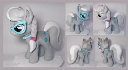 Size: 4856x2664 | Tagged: safe, artist:calusariac, imported from derpibooru, silver spoon, earth pony, pony, female, filly, foal, glasses, irl, multiple views, photo, plushie, solo