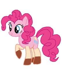 Size: 425x494 | Tagged: safe, artist:qjosh, imported from derpibooru, pinkie pie, alpaca, earth pony, pony, them's fightin' herds, character to character, community related, female, paprika (tfh), simple background, transformation, transformation sequence, white background