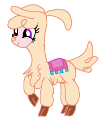 Size: 397x494 | Tagged: safe, artist:qjosh, imported from derpibooru, alpaca, them's fightin' herds, character to character, community related, female, paprika (tfh), simple background, solo, transformation, transformation sequence, white background