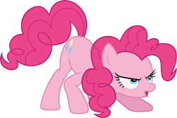 Size: 4490x3000 | Tagged: safe, artist:cloudy glow, imported from derpibooru, pinkie pie, earth pony, pony, .ai available, female, high res, mare, simple background, solo, transparent background, vector