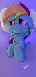 Size: 486x1018 | Tagged: safe, artist:skylinepony_, imported from derpibooru, rainbow dash, pegasus, pony, bed, crying, female, in bed, mare, solo