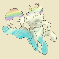 Size: 2000x2000 | Tagged: safe, artist:rapt, imported from derpibooru, rainbow dash, beige background, digital painting, simple background, solo