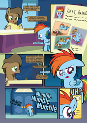 Size: 1920x2715 | Tagged: safe, artist:alexdti, imported from derpibooru, dumbbell, hoops, rainbow dash, oc, pony, comic:how we met, comic, female, filly, filly rainbow dash, younger