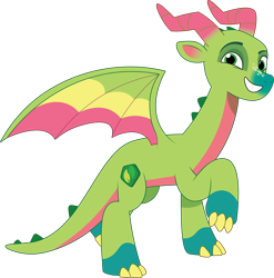 Size: 2120x2148 | Tagged: safe, artist:prixy05, imported from derpibooru, dragon, g5, leaf (g5), male, my little pony: tell your tale, simple background, transparent background, vector