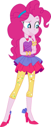 Size: 481x1200 | Tagged: safe, artist:tylerajohnson352, imported from derpibooru, pinkie pie, human, equestria girls, twilight under the stars, spoiler:eqg series (season 2), '90s, bare shoulders, bracelet, clothes, dress, female, high heels, jewelry, my little pony equestria girls, my little pony equestria girls: better together, necklace, rah rah skirt, shoes, simple background, skirt, sleeveless, sleeveless dress, strapless, strapless dress, transparent background, vector