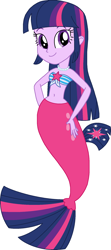 Size: 946x2138 | Tagged: safe, artist:rebelprincess59, imported from derpibooru, twilight sparkle, mermaid, equestria girls, female, mermaidized, simple background, solo, species swap, white background