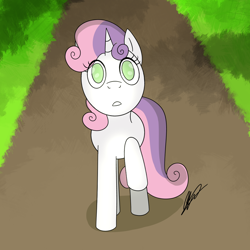 Size: 1290x1290 | Tagged: safe, artist:orderlyxchaos, imported from ponybooru, sweetie belle, unicorn, female, filly, solo