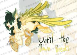 Size: 4096x2931 | Tagged: safe, artist:faunahoof, imported from derpibooru, oc, oc only, pegasus, adoptable, adoptable open, blank flank, chest fluff, colored wings, flying, gradient coat, gradient wings, laughing, long mane, long tail, obtrusive watermark, patterned background, pegasus oc, solo, tail, watermark, wings, zoom layer