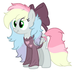 Size: 1000x1000 | Tagged: safe, artist:reverse studios, imported from derpibooru, oc, oc only, oc:blazey sketch, pegasus, animated, bow, clothes, hair bow, long mane, long tail, multicolored hair, scrunchy face, simple background, solo, sweater, tail, vibrating, white background
