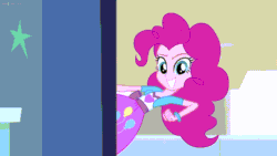 Size: 1920x1080 | Tagged: safe, imported from derpibooru, screencap, pinkie pie, human, equestria girls, guitar centered, animated, arms, bracelet, breasts, bust, clothes, female, fingers, gif, grin, hand, happy, headbob, jewelry, long hair, one eye closed, one eye open, open mouth, open smile, shirt, short sleeves, skirt, smiling, teenager, teeth, vest, wink