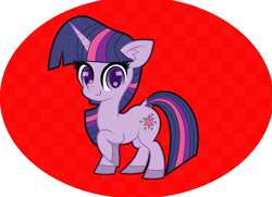 Size: 1235x893 | Tagged: safe, artist:scandianon, imported from derpibooru, twilight sparkle, pony, unicorn, female, floppy ears, horn, looking at you, mare, raised hoof, smiling, solo, unicorn twilight