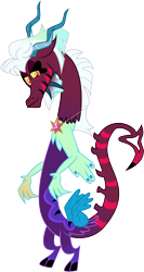 Size: 5075x9564 | Tagged: safe, artist:shootingstarsentry, imported from derpibooru, oc, oc:pandamonia, draconequus, absurd resolution, offspring, parent:cosmos, parent:discord, parents:coscord, simple background, solo, transparent background