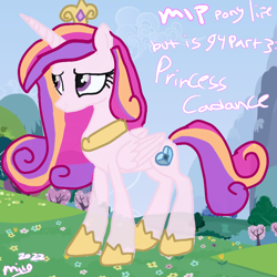 Size: 894x894 | Tagged: safe, artist:milochanz!, imported from derpibooru, princess cadance, my little pony: pony life, 2022, female, g4.5 to g4, generation leap, mare, slender, solo, thin