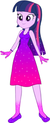 Size: 622x1531 | Tagged: safe, artist:invisibleink, artist:tylerajohnson352, imported from derpibooru, twilight sparkle, equestria girls, beautiful, bracelet, clothes, colorful, dress, female, flats, glitter, jewelry, shoes, simple background, solo, sparkles, sparkly dress, sparkly hair, transparent background