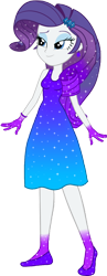 Size: 602x1555 | Tagged: safe, artist:invisibleink, artist:tylerajohnson352, imported from derpibooru, rarity, equestria girls, beautiful, bracelet, clothes, colorful, dress, female, flats, glitter, hairpin, jewelry, shoes, simple background, solo, sparkles, sparkly dress, sparkly hair, transparent background