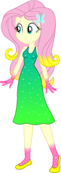 Size: 551x1557 | Tagged: safe, artist:invisibleink, artist:tylerajohnson352, imported from derpibooru, fluttershy, equestria girls, beautiful, bracelet, clothes, colorful, dress, female, flats, glitter, hairpin, jewelry, shoes, simple background, solo, sparkles, sparkly dress, sparkly hair, transparent background