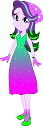 Size: 536x1567 | Tagged: safe, artist:invisibleink, artist:tylerajohnson352, imported from derpibooru, starlight glimmer, equestria girls, beanie, beautiful, bracelet, clothes, colorful, dress, female, flats, glitter, hat, jewelry, shoes, sparkles, sparkly dress, sparkly hair