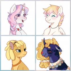 Size: 2048x2048 | Tagged: safe, imported from derpibooru, oc, oc only, pegasus, pony, unicorn, 2d, commission, horn, icon