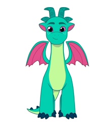 Size: 640x725 | Tagged: safe, artist:jazzhooves, imported from derpibooru, dragon, freckles, front view, g5, looking at you, male, older, older sparky sparkeroni, simple background, solo, sparky sparkeroni, white background