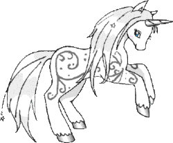 Size: 394x327 | Tagged: safe, imported from derpibooru, princess silver swirl, pony, unicorn, 2004, female, g2, horn, mare, rearing, simple background, solo, transparent background, wayback machine source