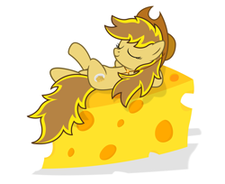 Size: 2907x2375 | Tagged: safe, alternate version, artist:third uncle, edit, imported from derpibooru, oc, oc only, oc:soursweet cheese, earth pony, pony, cheese, cowboy hat, cute, female, food, hat, mare, pose, simple background, solo