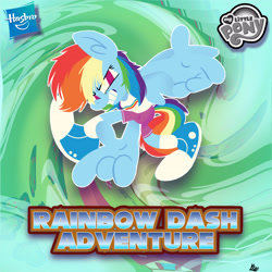 Size: 3464x3464 | Tagged: safe, artist:kenn, imported from derpibooru, rainbow dash, anthro, pegasus, cute, female, funny, pose, solo, sonic the hedgehog (series), text